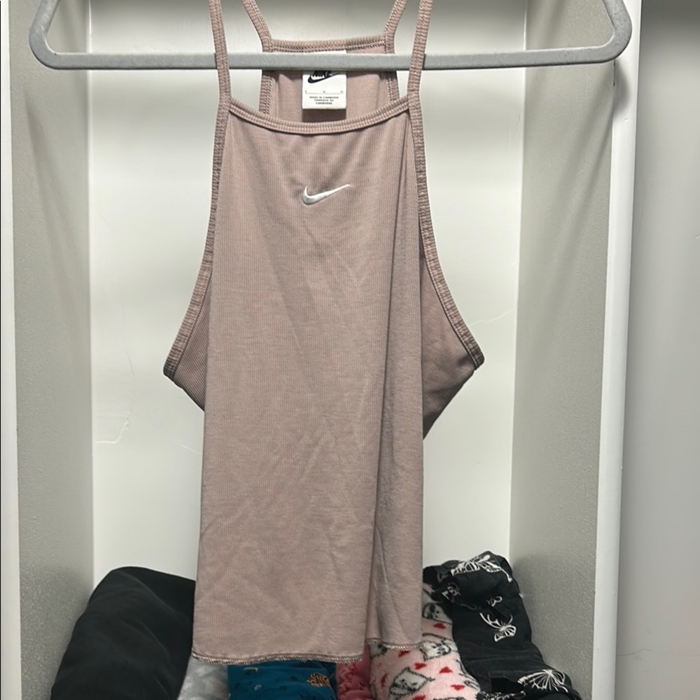 Nike Pink Tank Top with Racerback Design